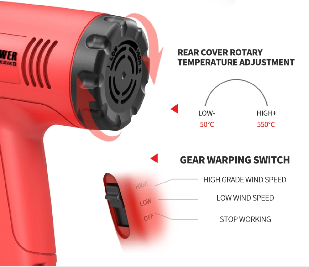 Heat Blower Gun for Softening Glue on The Screen Hg6618