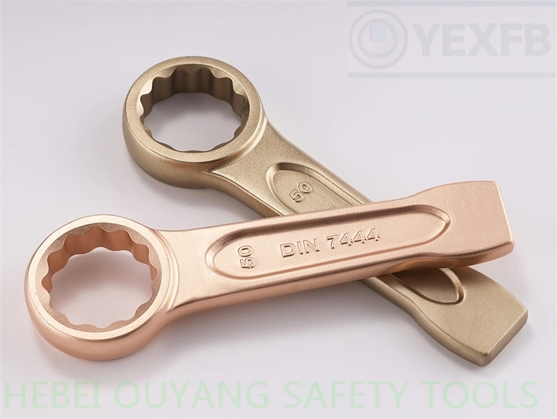 Non Sparking Safety Tools Striking/Slogging Box/Ring Wrench/Spanner 50mm, DIN 7444 