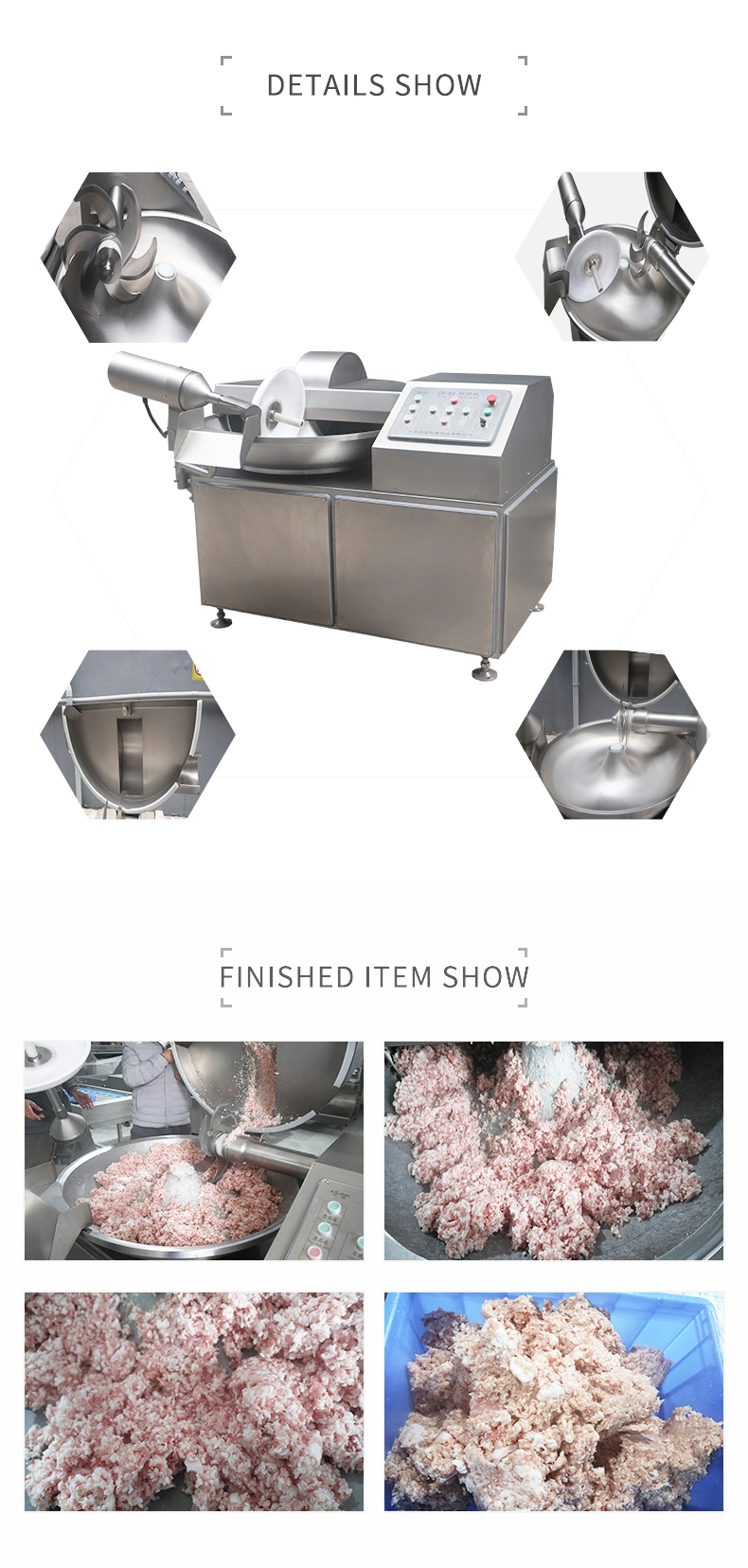 Meat Grinder Meat Mixer Sausage Stuffer Bowl Cuttting Machine