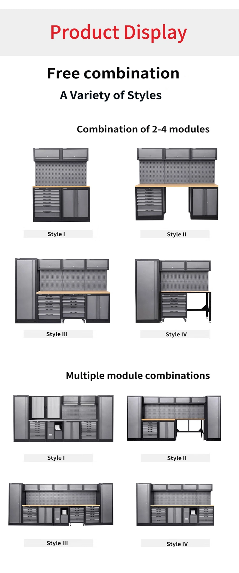 Tool Storage Cabinet Station / Garage Storage Solution / Metal Cabinet Storage Kinds of Tools