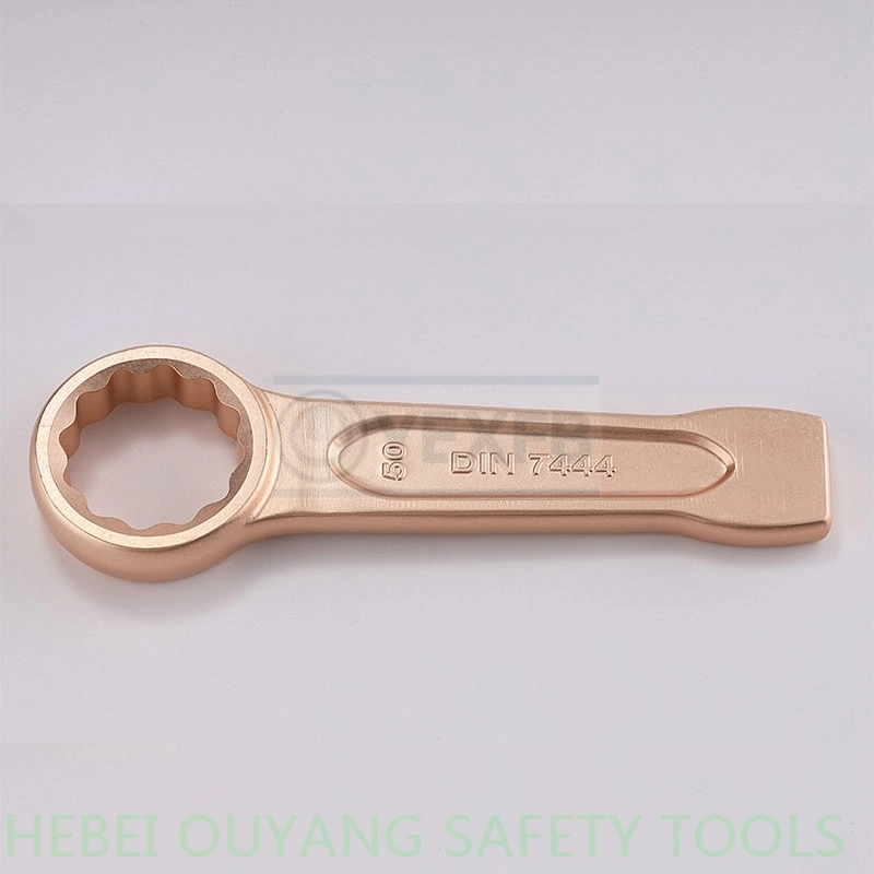 Non-Sparking Striking/Slogging Ring Spanner/Wrench, Safety Oil Gas Tools, Be-Cu