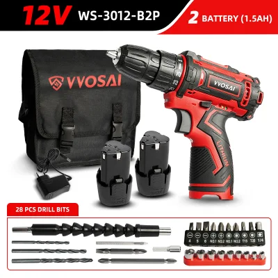 Специальное предложение точечной поставки Vvosai 12V, электрическая отвертка, гарантия 1 год